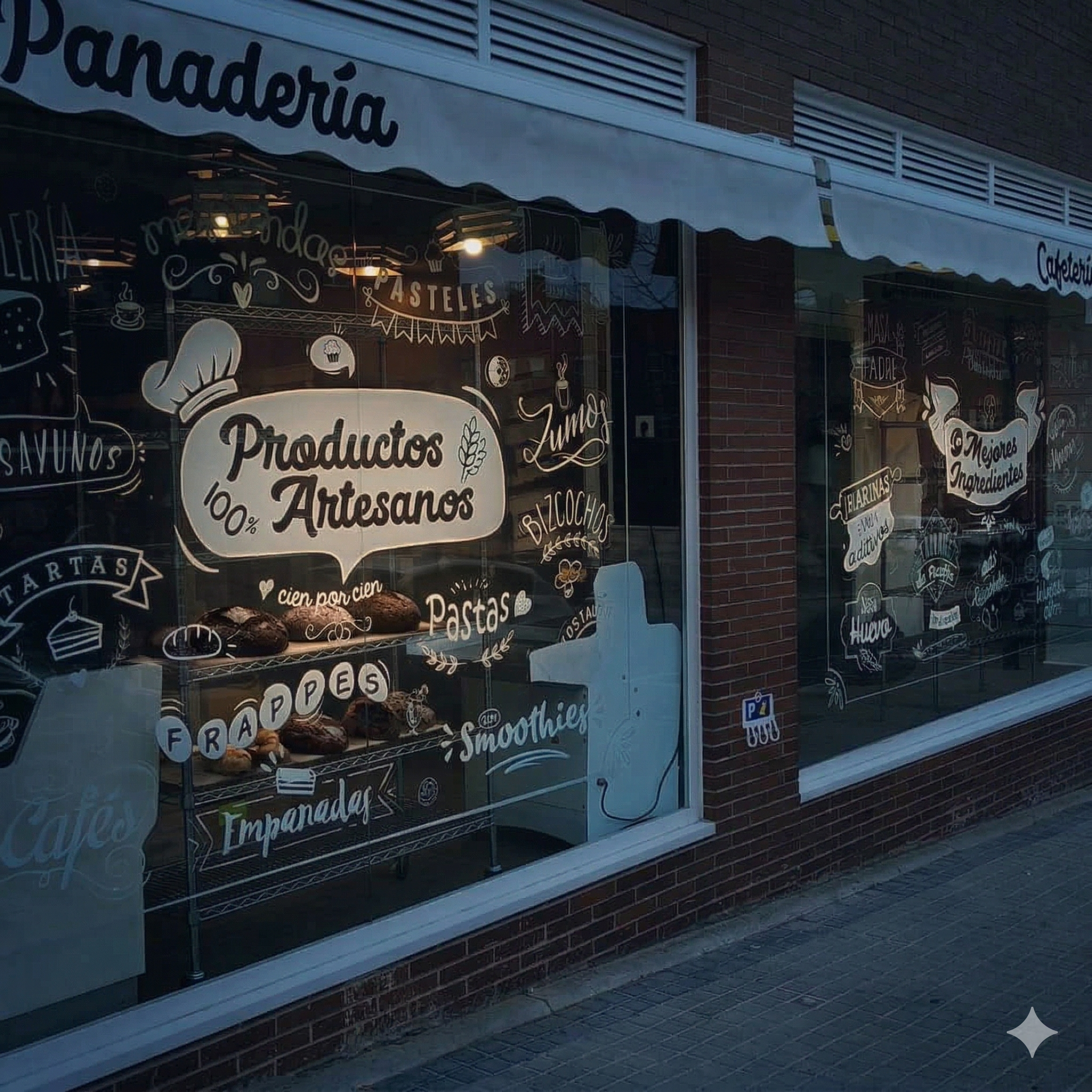 Fachada de la panadería en Valdemoro