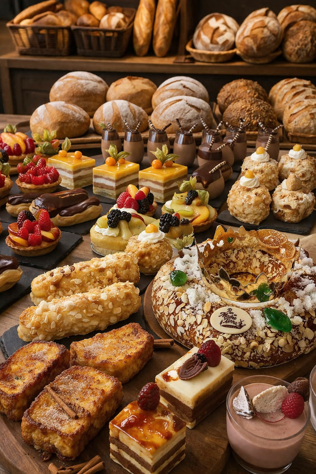 Pastelería fina, roscones y torrijas