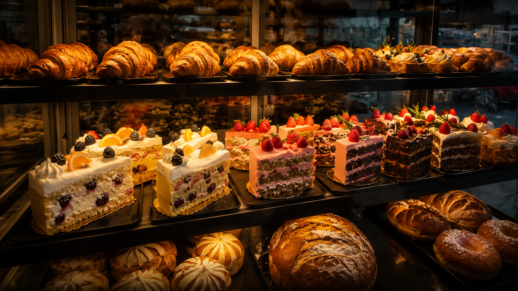 Vitrina de productos artesanos de Pan de Madre Tierra en Valdemoro